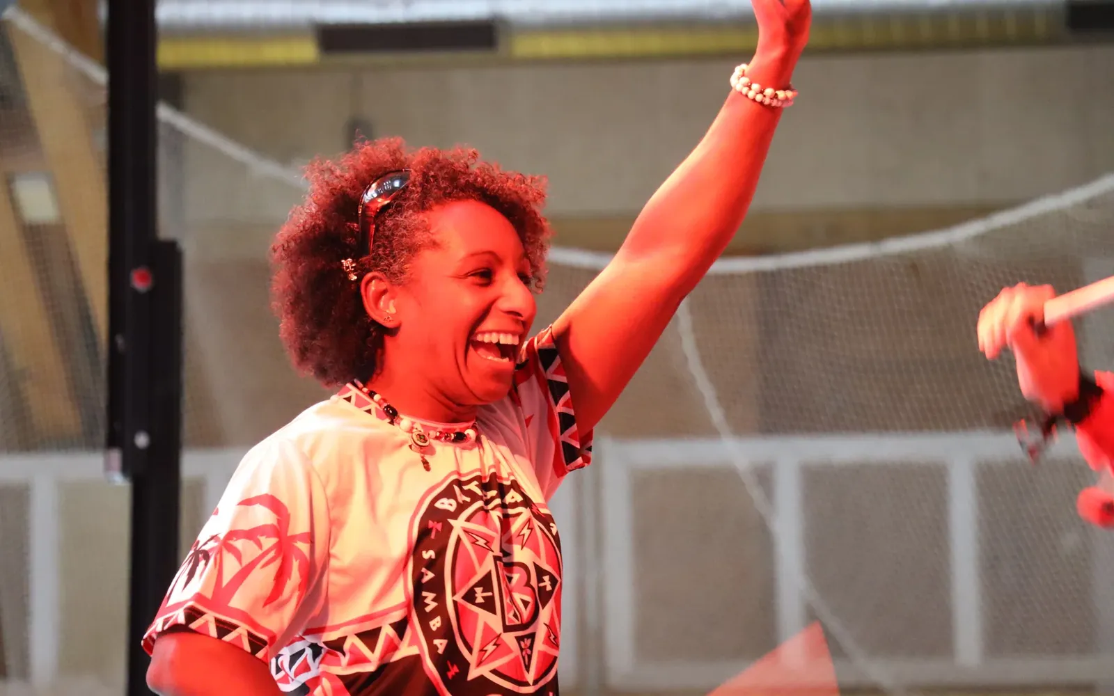 Percussionniste de Batala Geneva sur scène